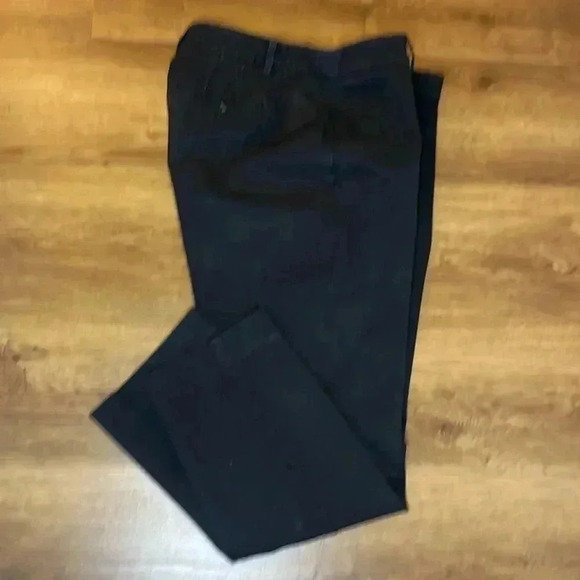 Talbots Women’s 10 Petite High-Waist Straight Curvy Black Cotton Blend Pants - Picture 4 of 8